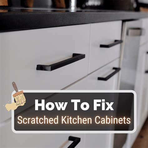 fix scratch on cabinet steel|how to fix cabinet drawers.